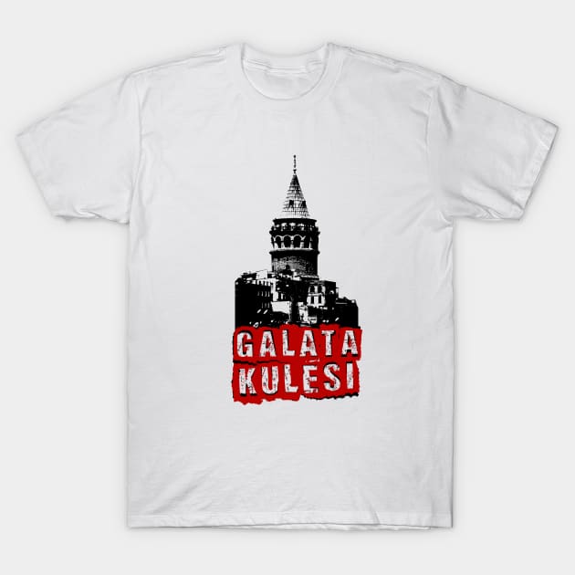 Galata tower T-Shirt by Slezengear